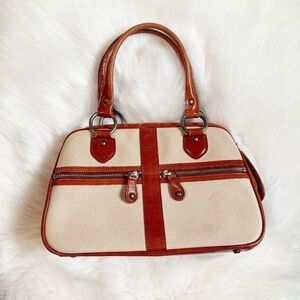 Nordstrom Women's Leather Canvas Handbag